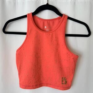 Buffbunny coral gold sports bra top